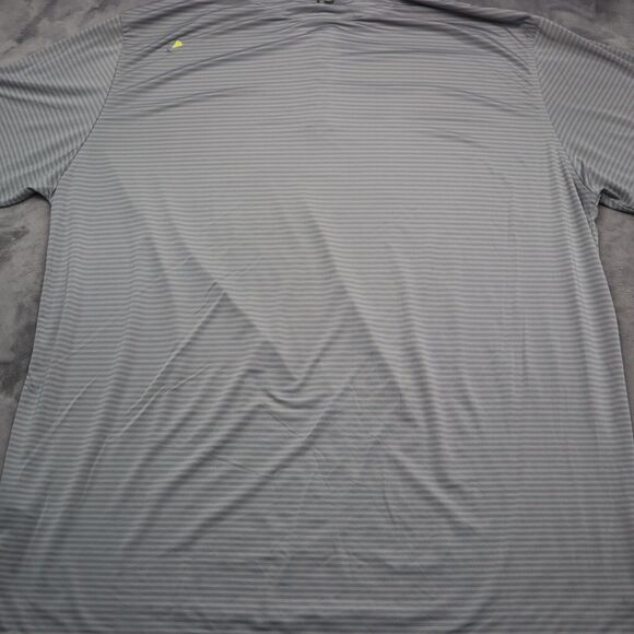 Foot Joy Shirt Mens XXL Gray Striped Polo FJ Golf Golfing Athletic Performance - Picture 15 of 16